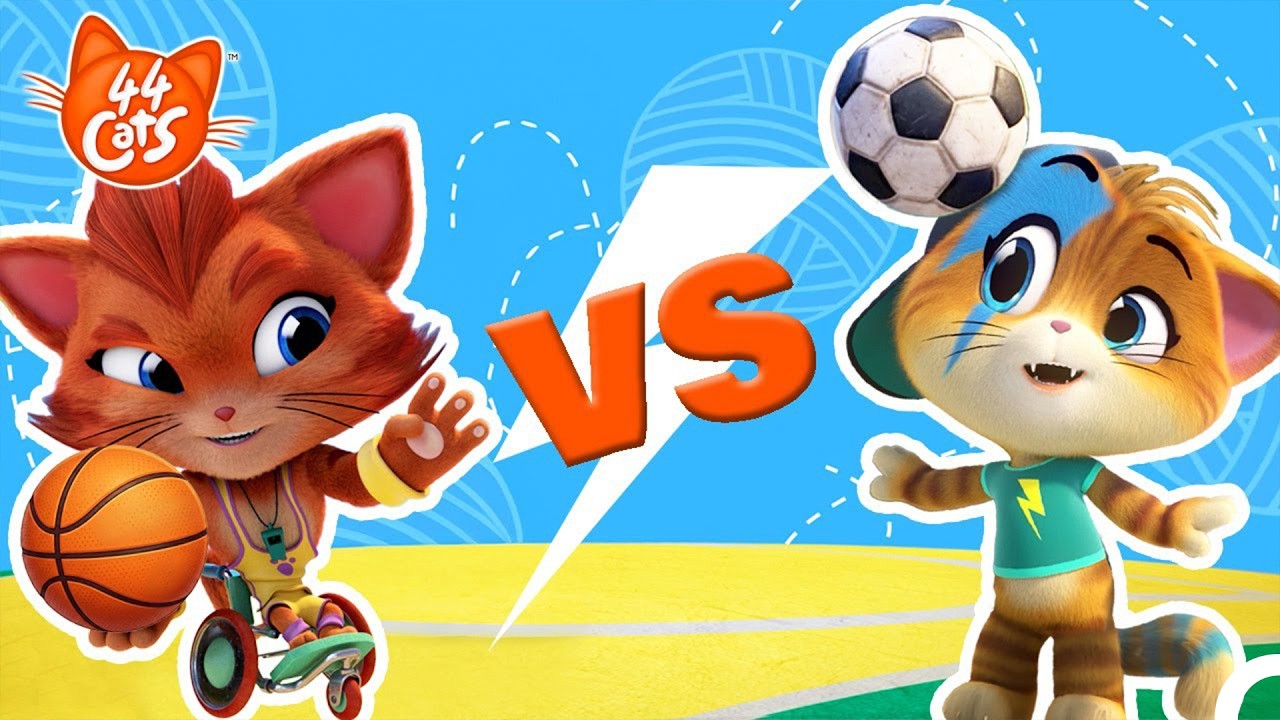 44 Cats | Soccer VS Basketball ⚽🏀 Which Sport do you prefer?