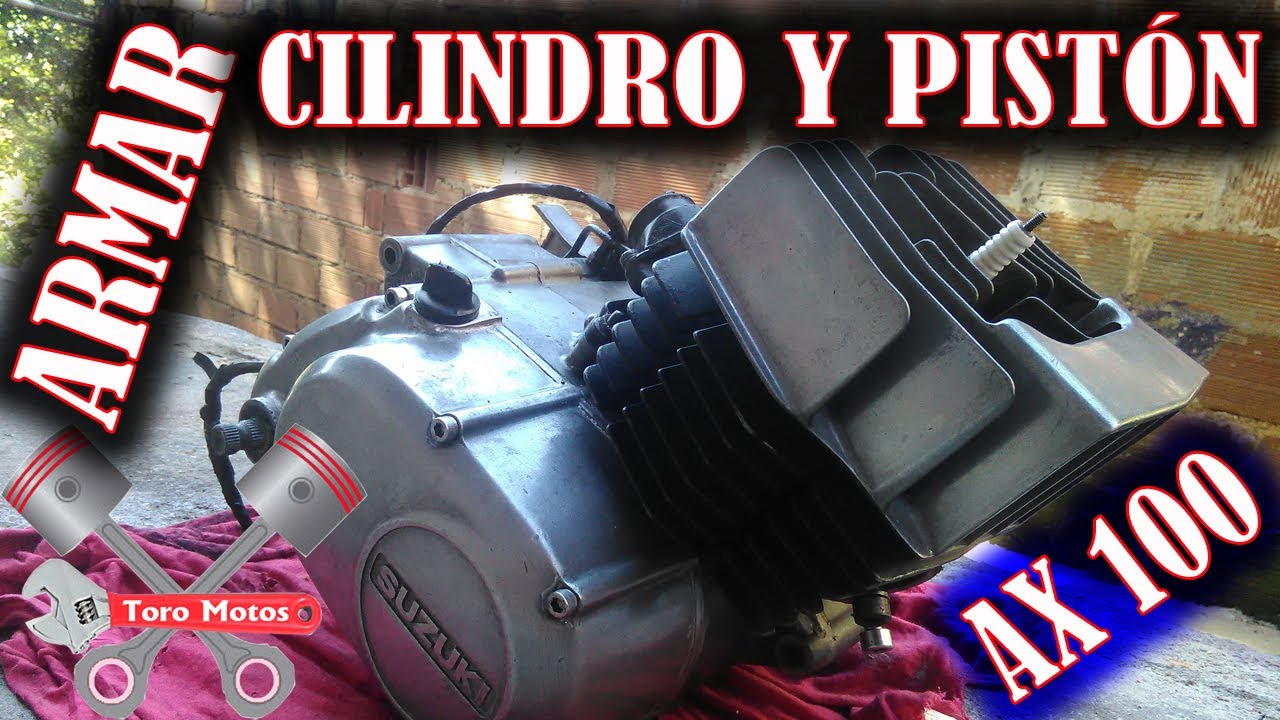 Suzuki AX 100 Ensamble De Cilindro Pistón Y Culata | ToroMotos