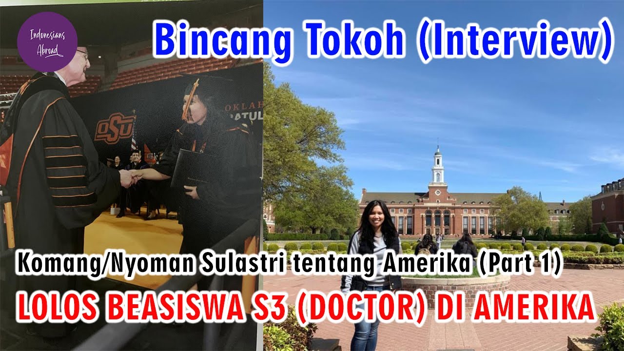 Lolos Beasiswa S3 (Doctor) ke Amerika (USA)#indonesiansabroad #podcastindonesia #beasiswaluarnegeri