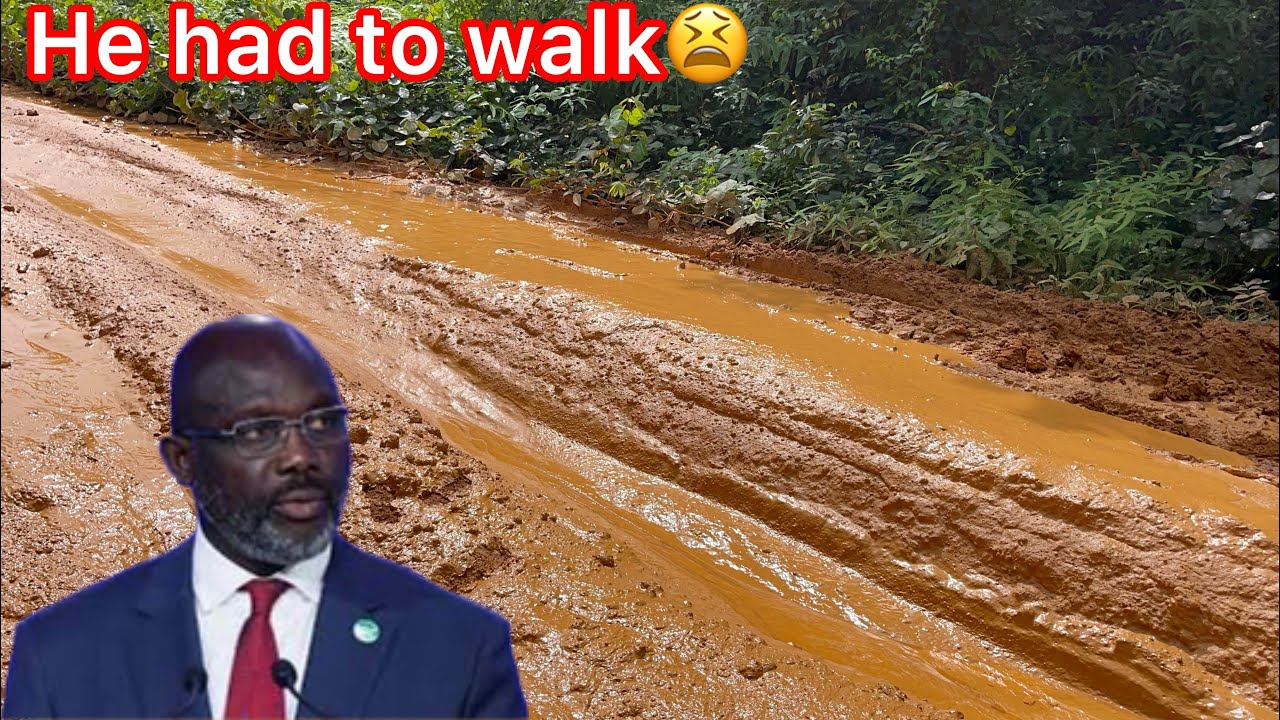 unbelievable horrible road condition of Liberia ex president George weah hometown road sasstown