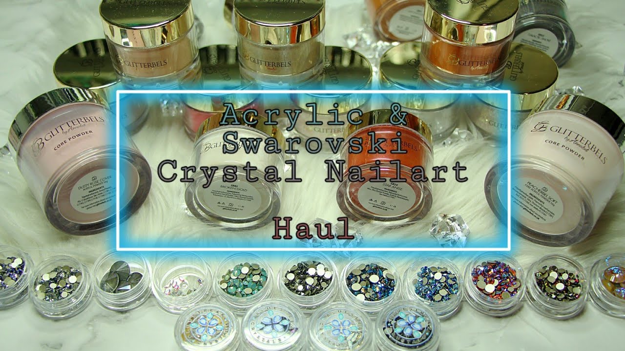 Swarovski Crystals & Acrylic Nailart Haul | Bluestreak Crystals