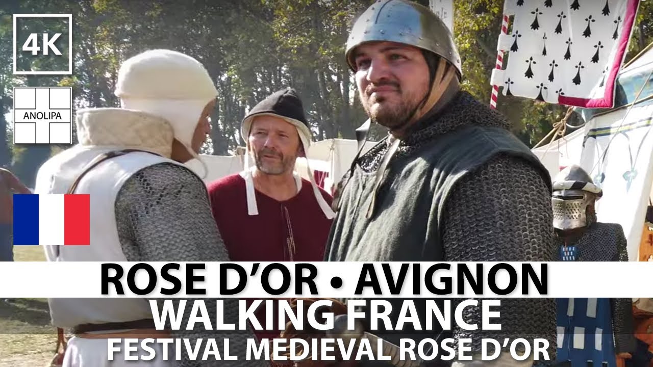 🇫🇷 AVIGNON &bull; Rose d'Or Festival Medieval &bull; France &bull; PROVENCE [4K]