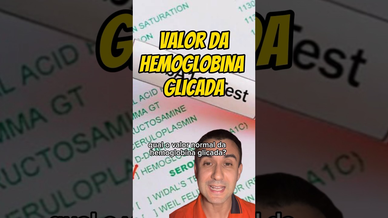 Valor normal da hemoglobina glicada. 