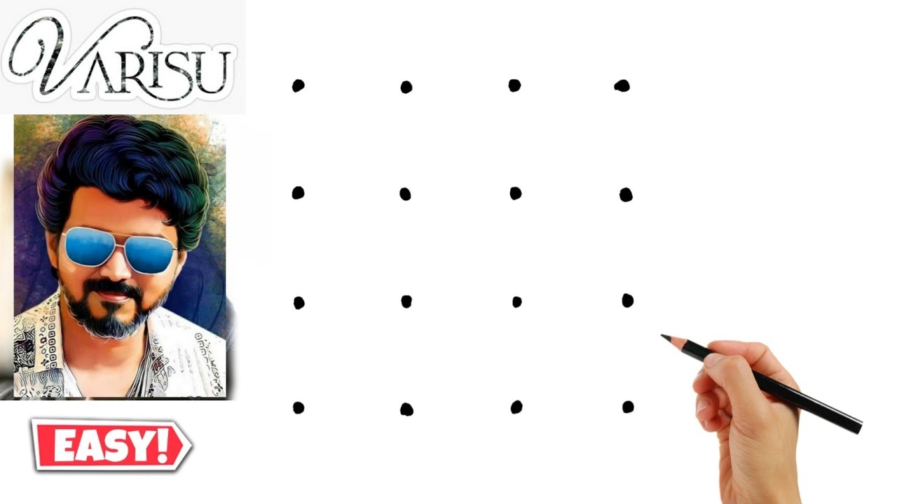 Varisu Vijay Thalapathy Drawing // Varisu Movie Vijay Thalapathy  // 