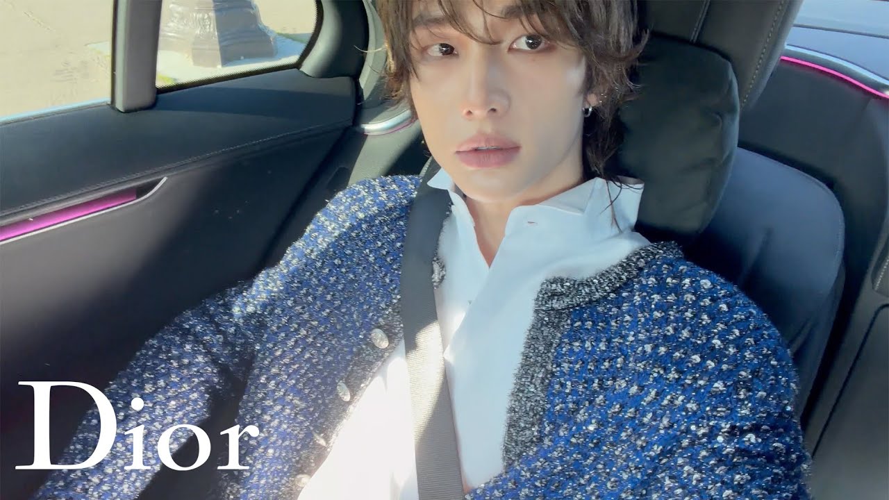 Hyunjin of Stray Kids at his first-ever Dior show