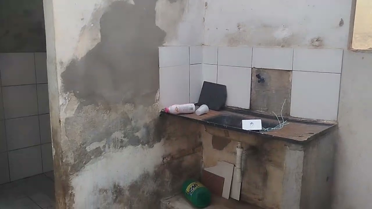 Derrubamos a parede da sala