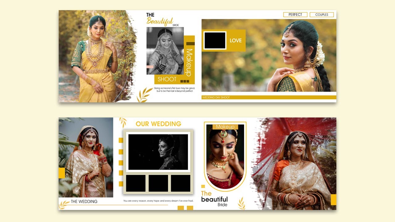Wedding Dm Design | 12x36 Dm Design In Photoshop |Indian Wedding Album Design |#weddingphotography