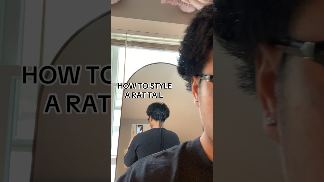 How To Style A Rat Tail #sinkid #rattail #hairstyle