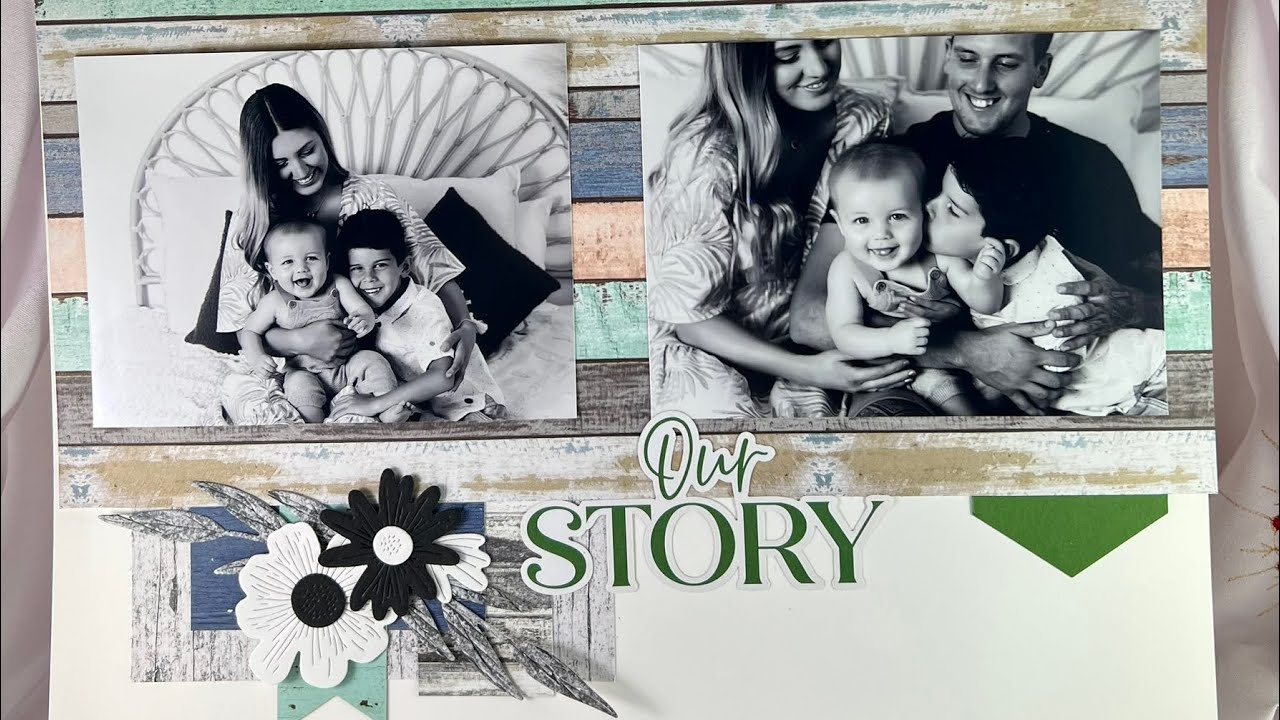 Scrapbook Country Woods DSP double layout Stampin’ Up! 