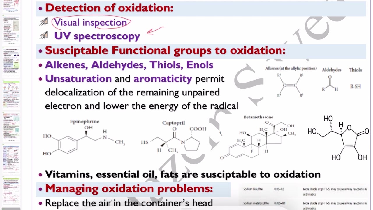 🔴 Drug Degradation by Oxidation, Dr.Hazem Sayed