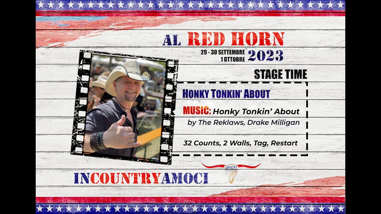 HONKY TONKIN' ABOUT - Country Line Dance by STEFANO CIVA