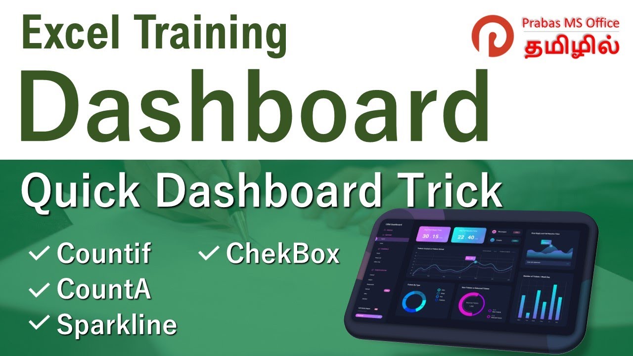 Attractive Quick Excel Dashboard | Prabas MS Office
