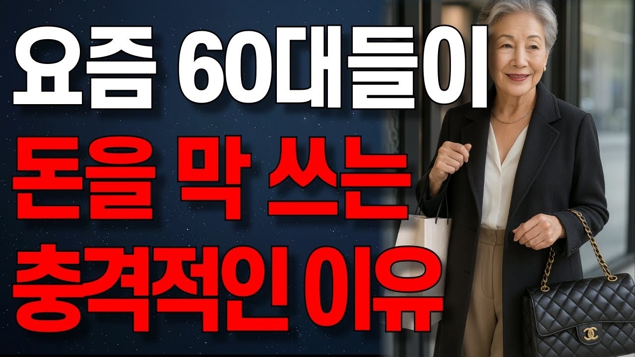 요즘 60대들이 돈을 아끼지 않는 충격적인 이유   오디오북   노년의 지혜   행복한 노후