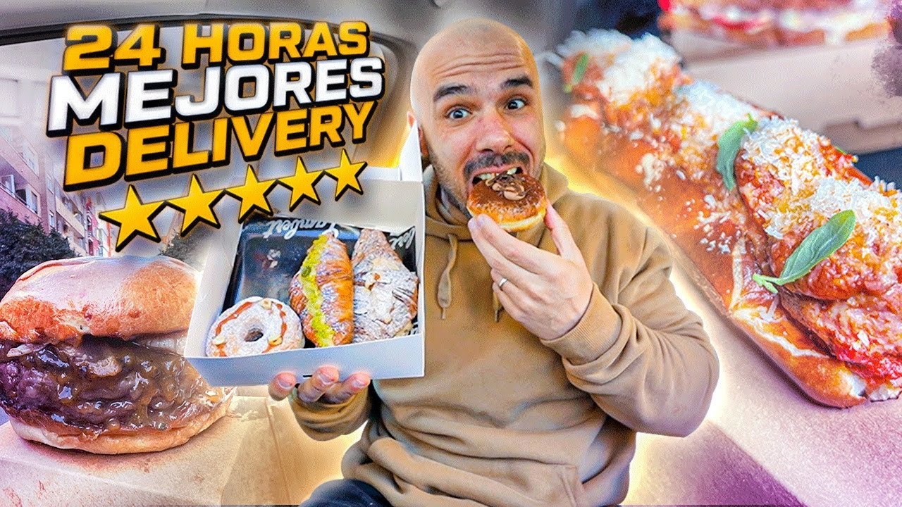 24 HORAS COMIENDO en SITIOS TOP de TAKE AWAY y DELIVERY * INCREÍBLE BOCADILLO de ALBÓNDIGAS *