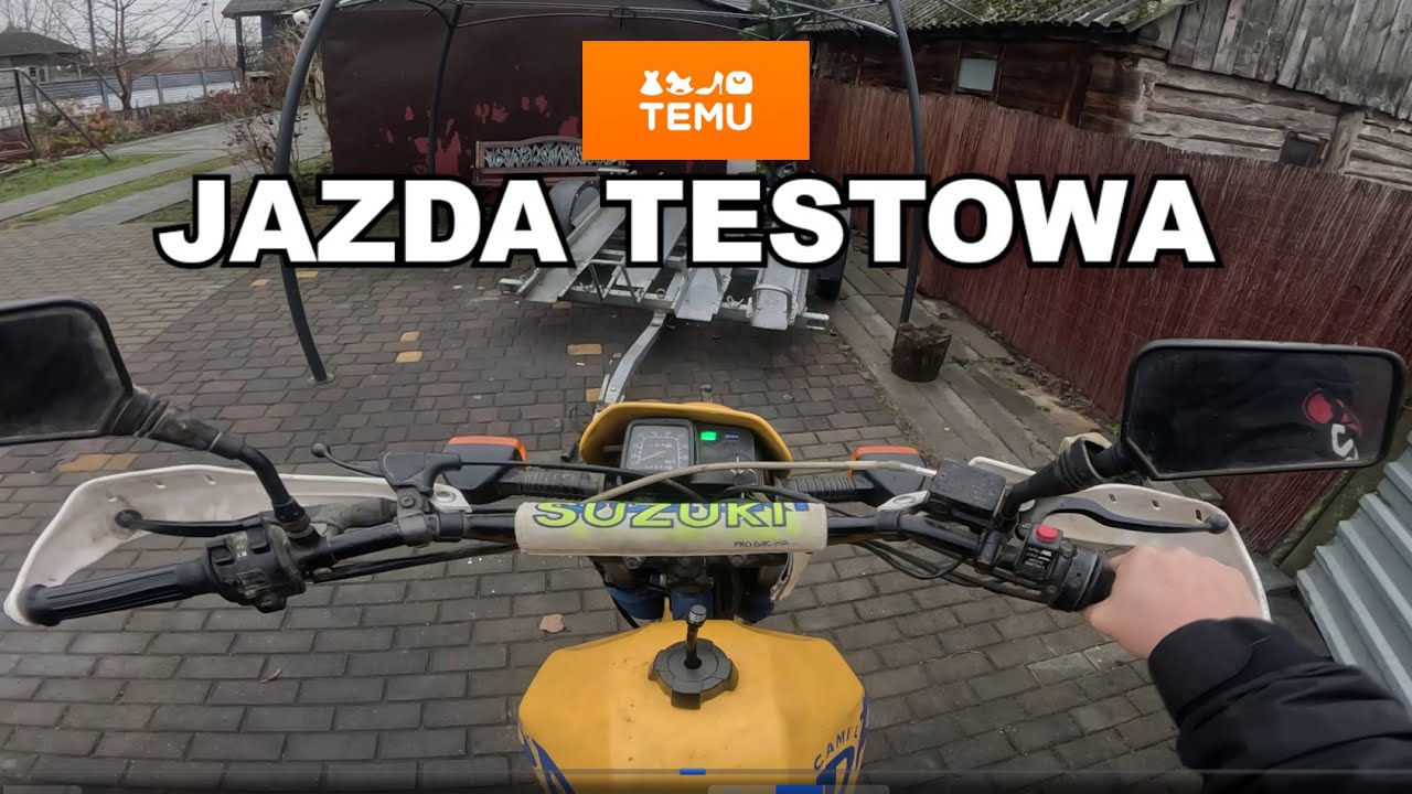 40 letni motor DR 600 pali lepiej niż nowe na wtrysku | Jazda testowa | Paczka z Temu