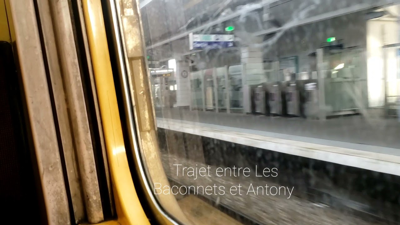 RER B Trajet entre les Baconnets et Antony