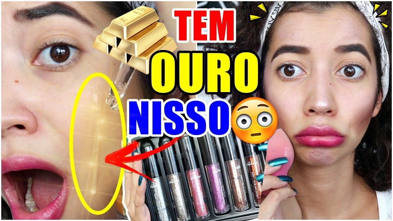 TESTANDO MAQUIAGENS BARATINHAS E DIFERENTONAS