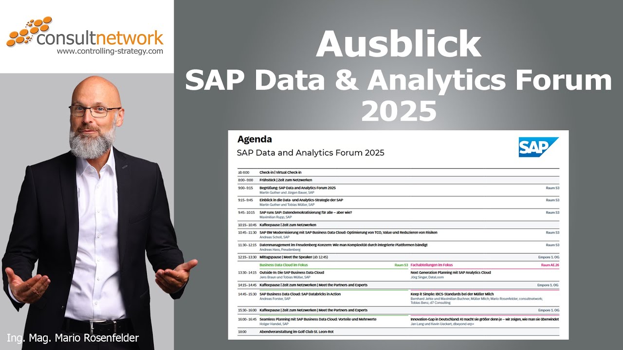 Ausblick auf das SAP Data & Analytics Forum 2025