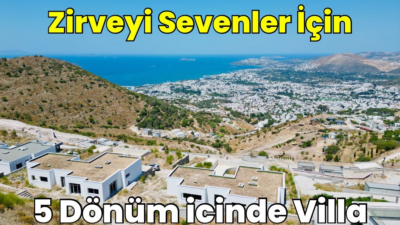 Bodrum Turgutreis’te 5.000 m2 Arsa İçinde Muhteşem Manzaralı Villa E-797