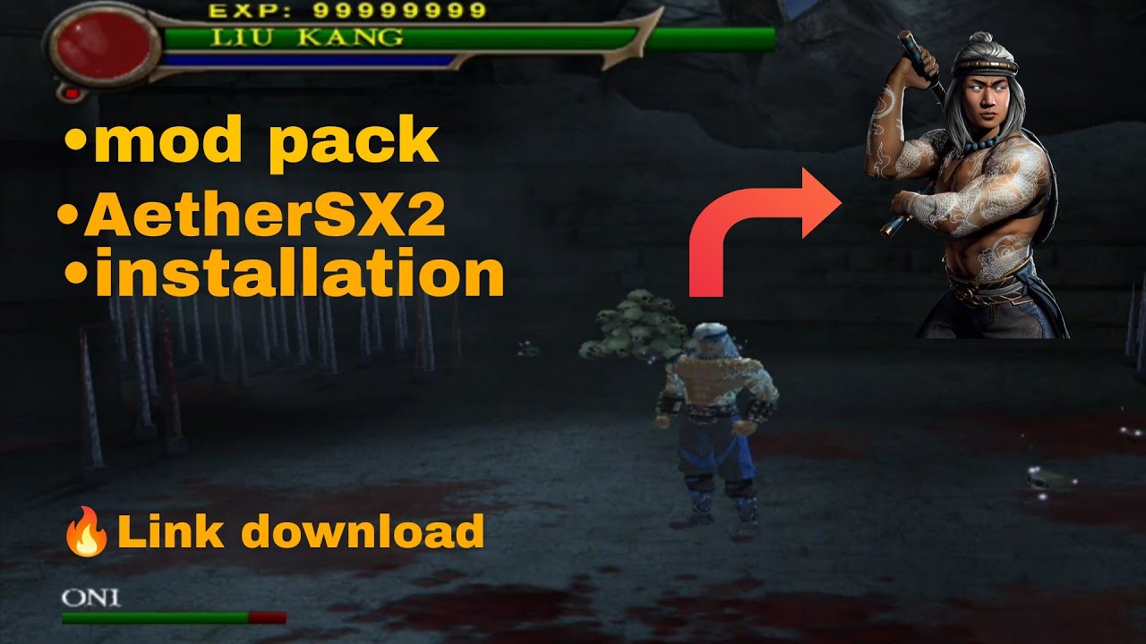Gameplay Fire God Liu Kang di MK Shaolin Monks + Link Download Mod