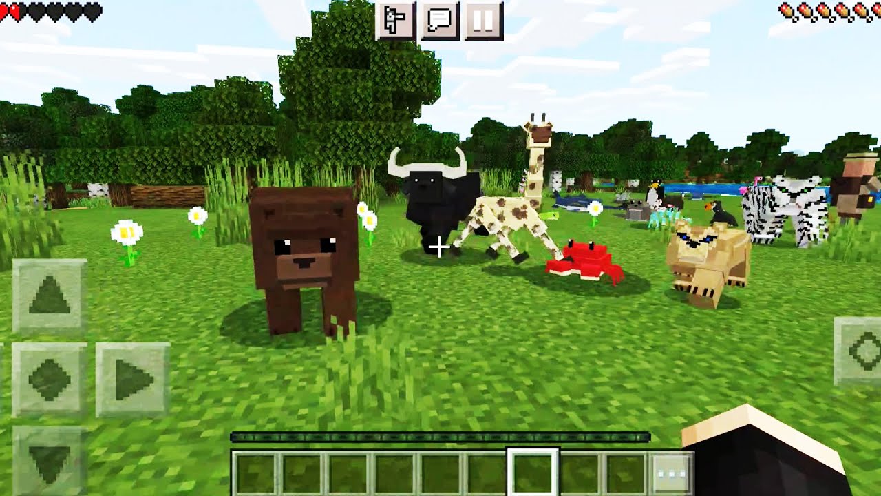 More WORLD ANIMALS in Minecraft PE (Bears, Tigers, Crocodiles, Sharks, and More!)