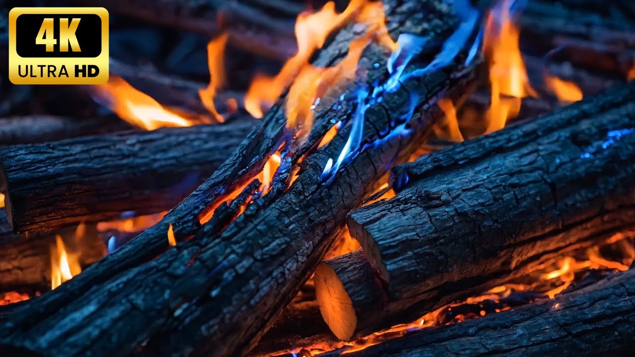 🔥 Cozy Fireplace 4K 🔥 Relax, Unwind & Fall Asleep Fast V1