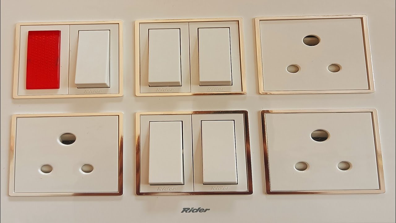 Anchor Rider New Plate 12 Model Plate 3 Socket 5 Switch 1 Indicator