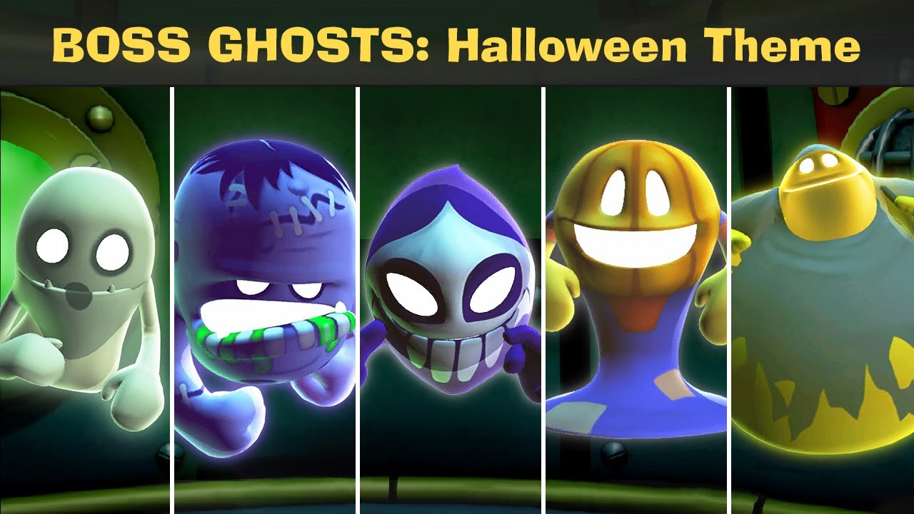 Luigi's Mansion 2 HD - ScareScraper - All Boss Ghosts: Halloween Theme