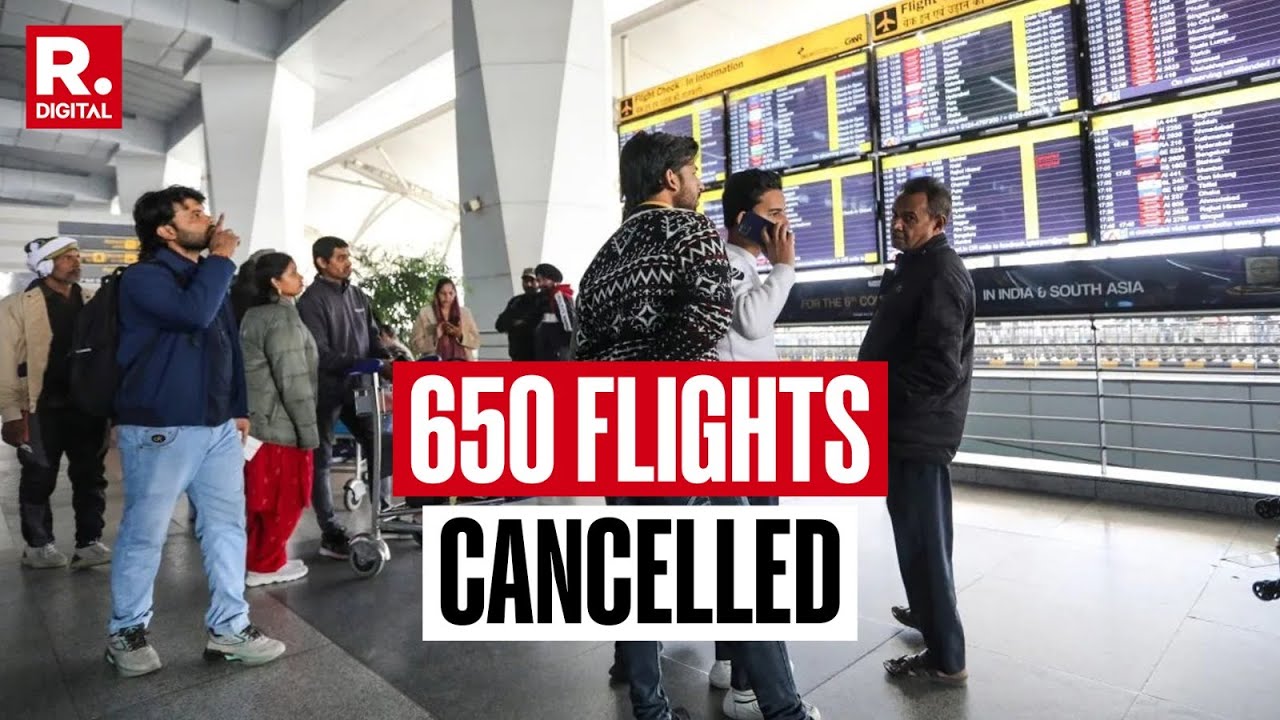 IndiGo Flight Crisis LIVE: 650 Flights Cancelled | Delhi, Hyderabad Worst-Hit | Republic Reports