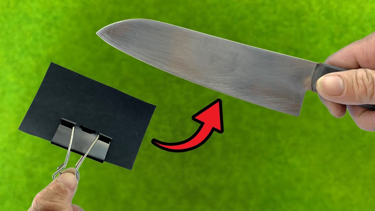 N&Oacute;Ż jak brzytwa ostry w 1 minutę! TO narzędzie działa jak magia &ndash; każdy może to zrobić!