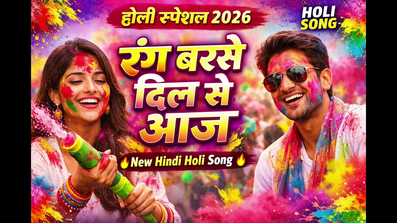 होली स्पेशल 2026 | रंग बरसे दिल से आज | New Hindi Holi Song 2026 | Latest Holi Song #vairalsong#holi
