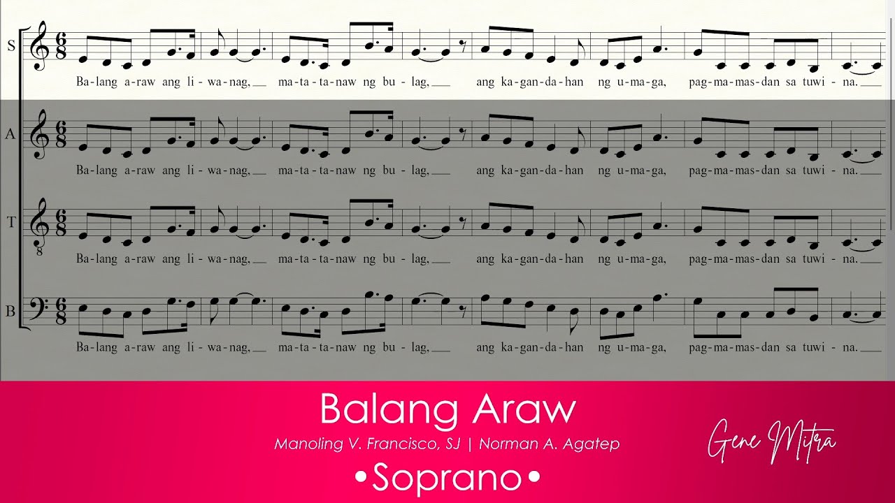 Balang Araw • Soprano Guide