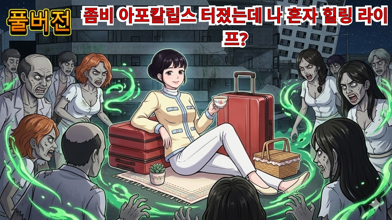 [공포 애니] 좀비 아포칼립스 터졌는데 나 혼자 힐링 라이프