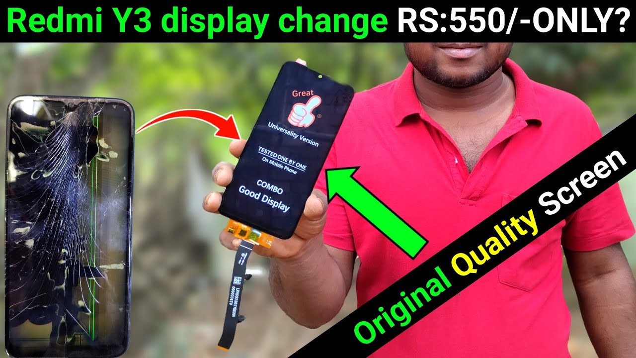 Redmi Y3 display change | xiaomi Redmi y3 touch screen replacement | how to change display redmi y3