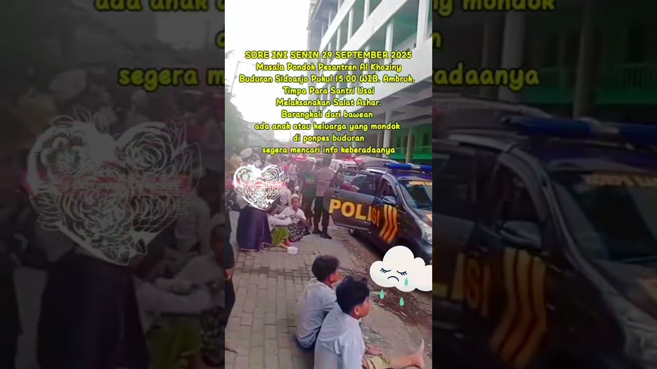 tragedi musolla ponpes khojiny sidoharjo......