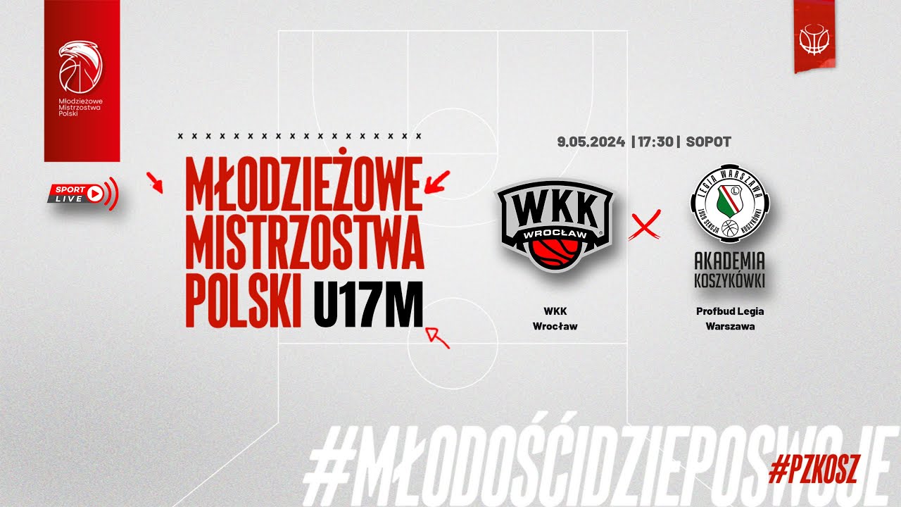 WKK Wrocław - Profbud Legia Warszawa (Finał MMP U17M)