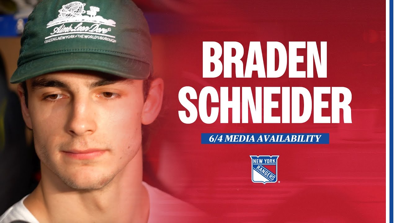 NYR 2024 Exit Day: Braden Schneider Media Availability | June 4, 2024