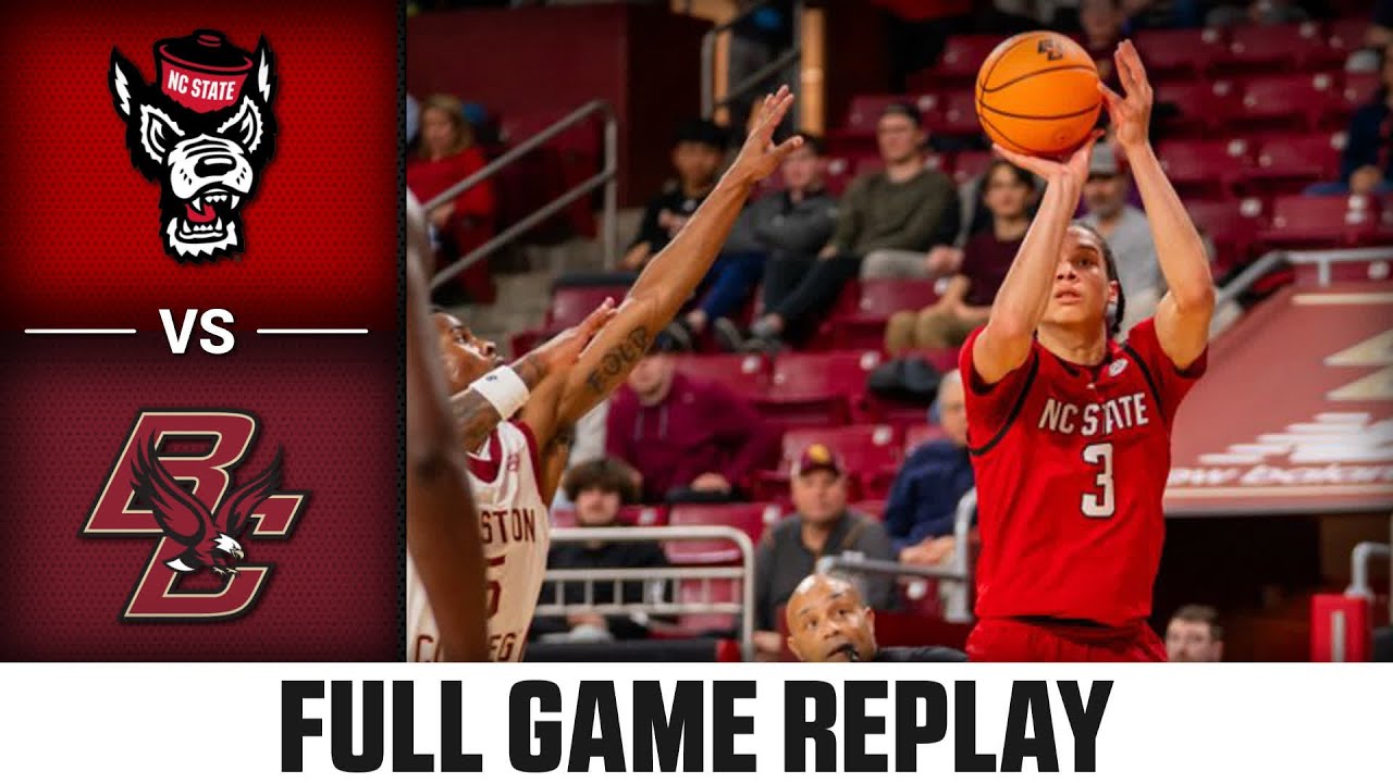 NC State vs. Boston College Full Game Replay | 2025-26 ACC Men's Basketball