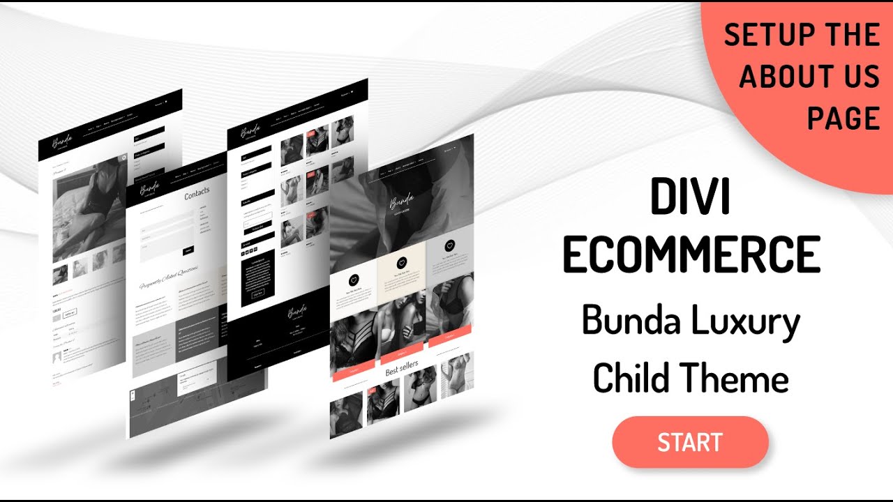 Wordpress Divi Ecommerce Bunda Child Theme Setup The About Us Page