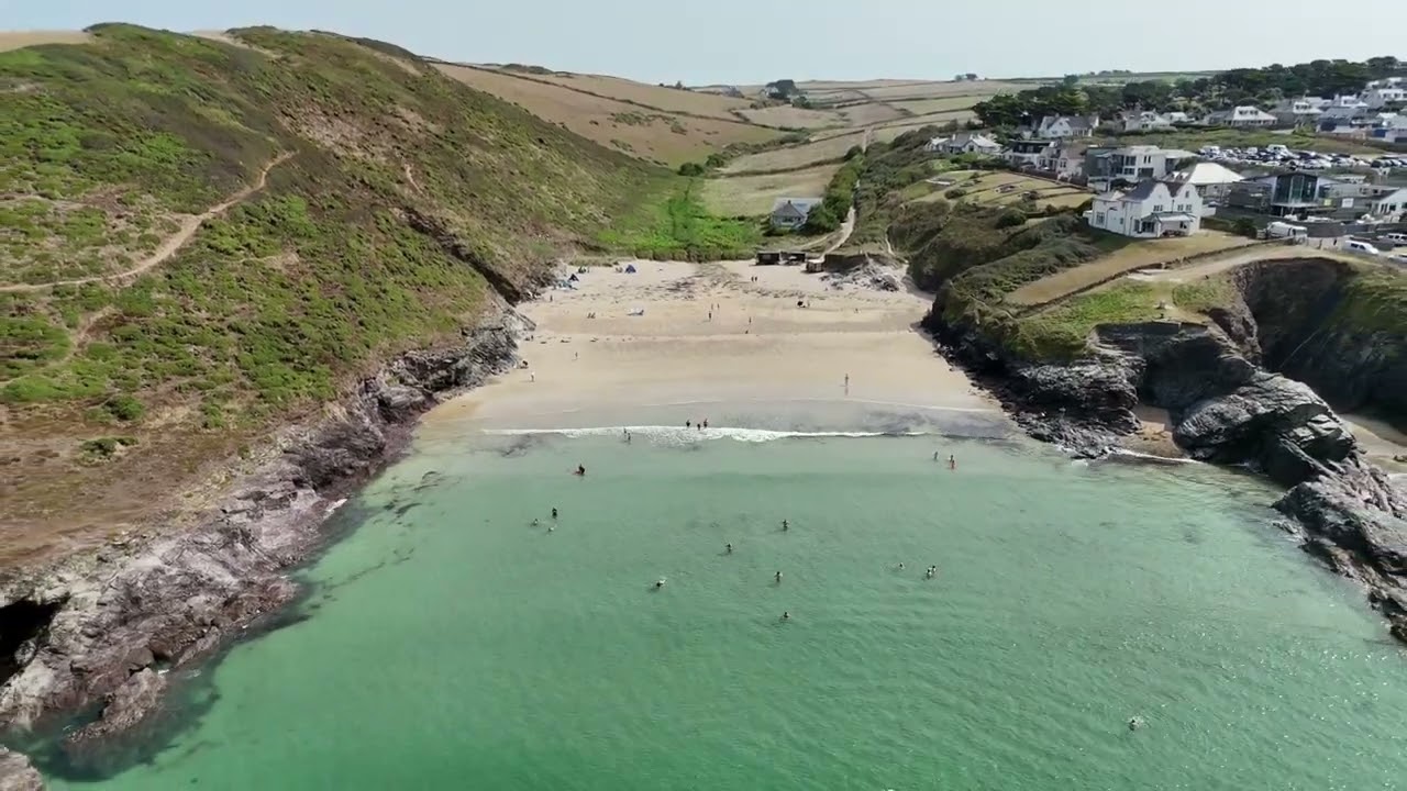 Polzeath, Cornwall (UK) Drone footage