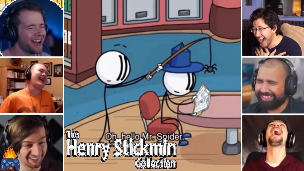 Gamers React to Spook | The Henry Stickmin Collection (Infiltrating the Airship)