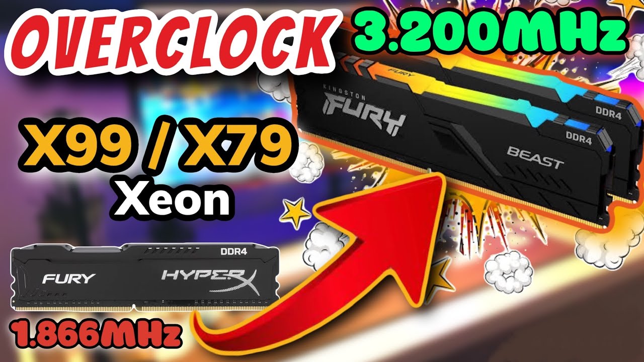 ✅ COMO Aumentar a Frequência da sua Memória X99 e X79 - Clock da Memória Kit Xeon - Rápido e Fácil!