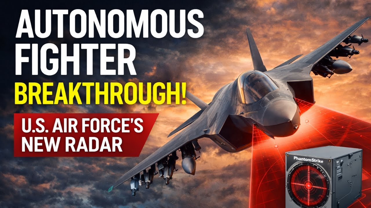 USA Fighter Jet That Flies Itself — PhantomStrike Radar Air Superiority 