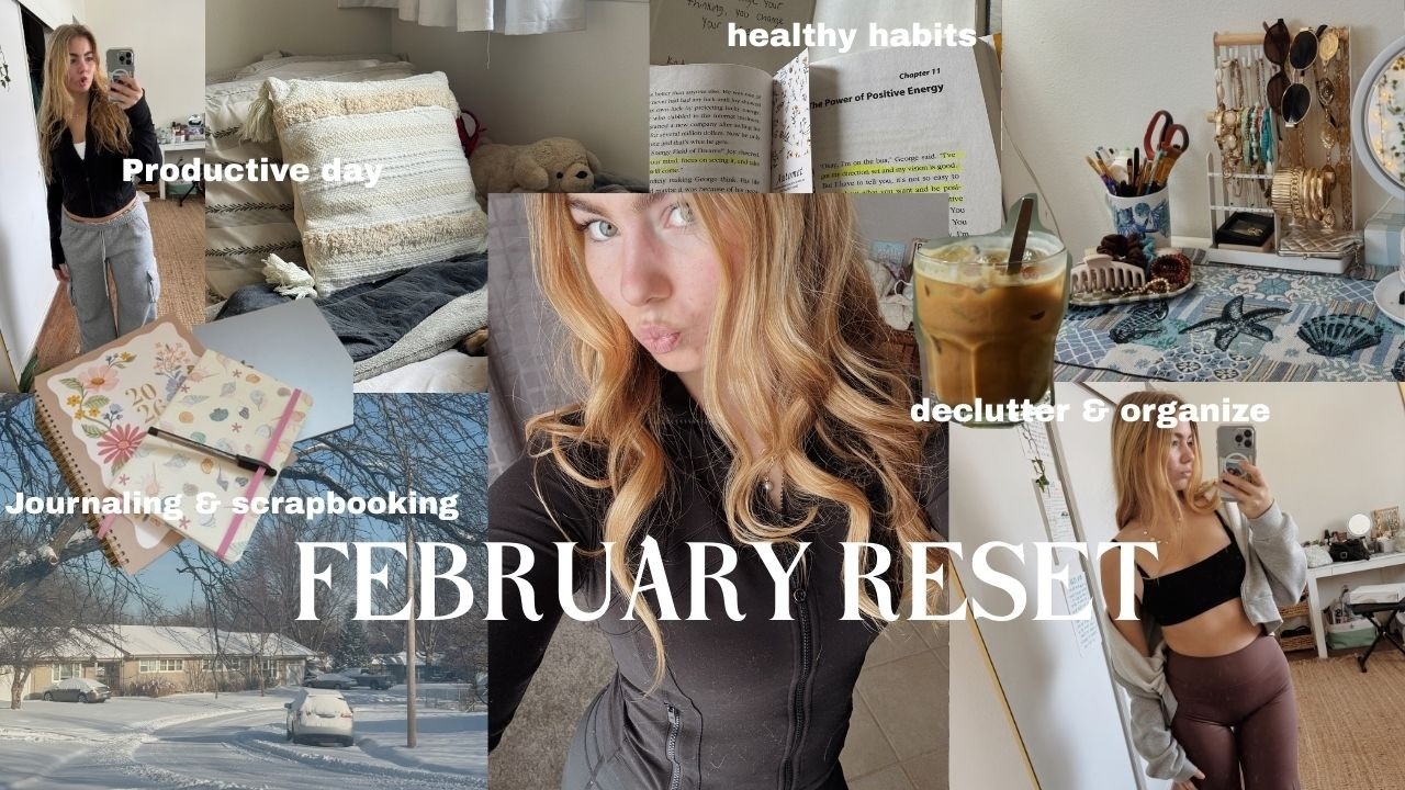 February Reset Vlog! | Productive morning, Journaling, Cleaning & Crafts