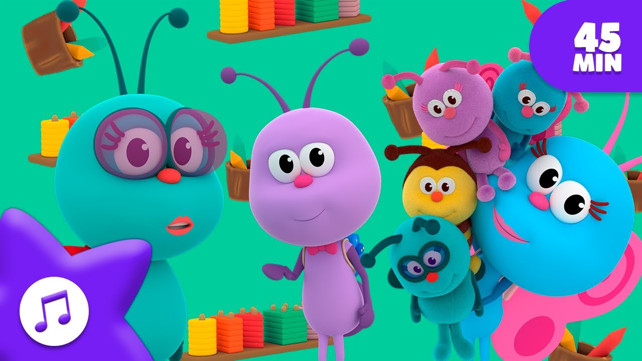 The Going to School Song 🎒 Boogie Bugs Original Songs Compilation | Nursery Rhymes + Kids Songs