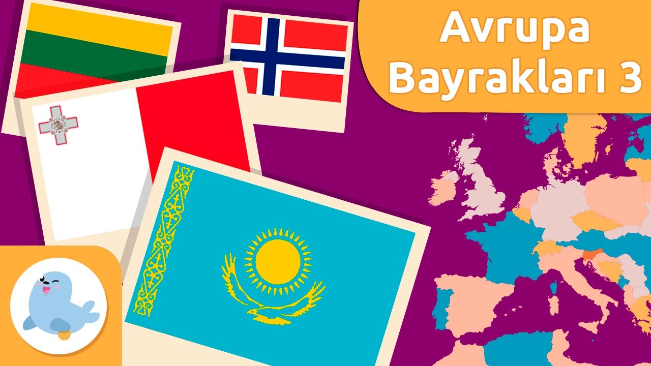 Avrupa Bayrakları (Üçüncü Bölüm) - Çocuklar için Coğrafya - Avrupa bayrakları