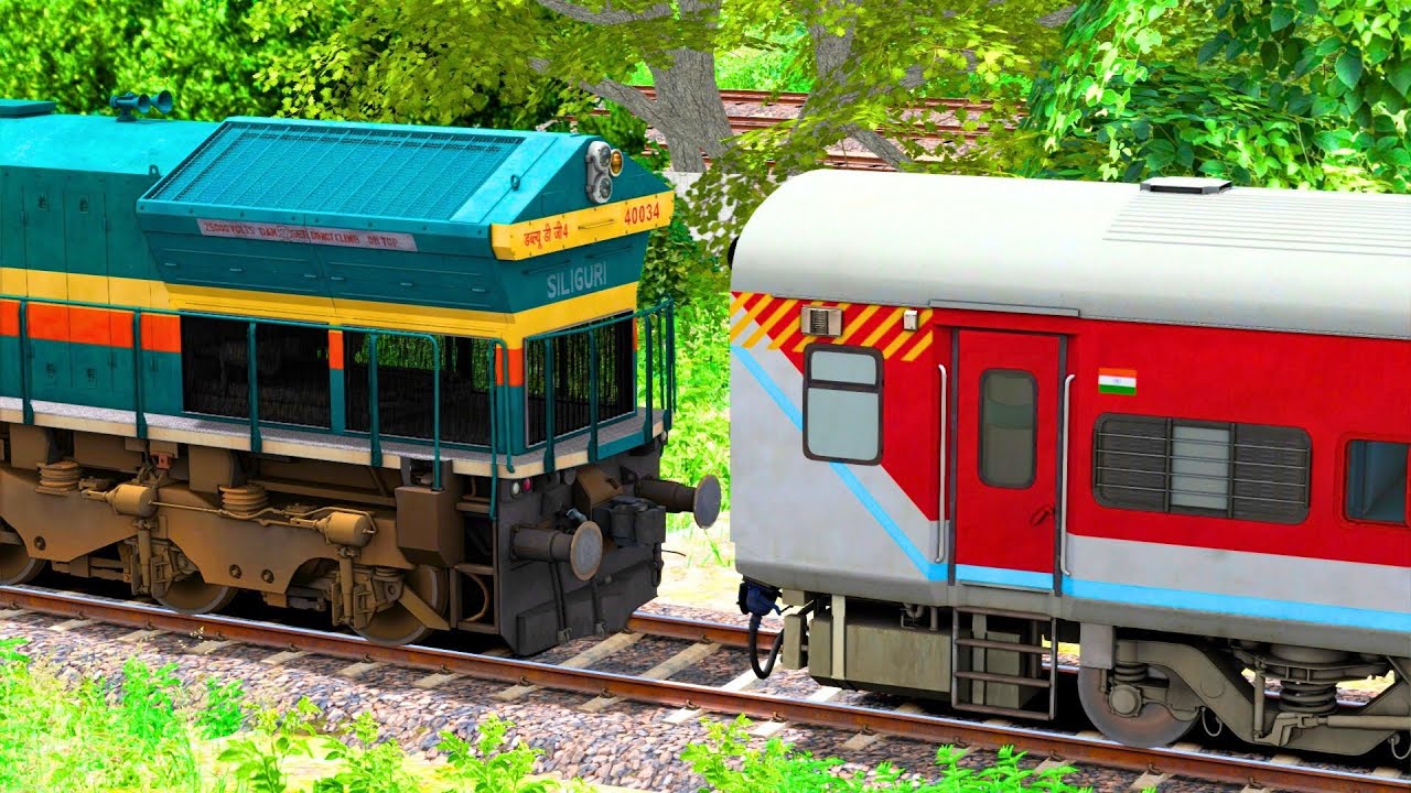 WDG4 SHUNTING LHB RED TRAIN COACH | BUMPY RAILROAD | Train Simulator | Railworks 3 | NTG GAMING