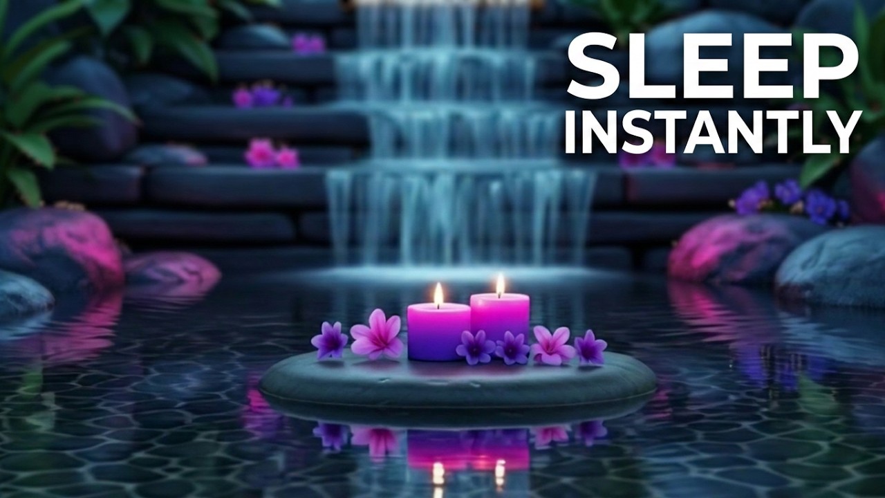 Healing Sleep Music with Calm Waterfall Ambience