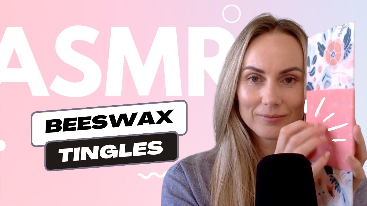 1 HR OF BEESWAX WRAP ASMR TRIGGERS 🌼 // Scrunching, tapping, whispers, plucking & tingles