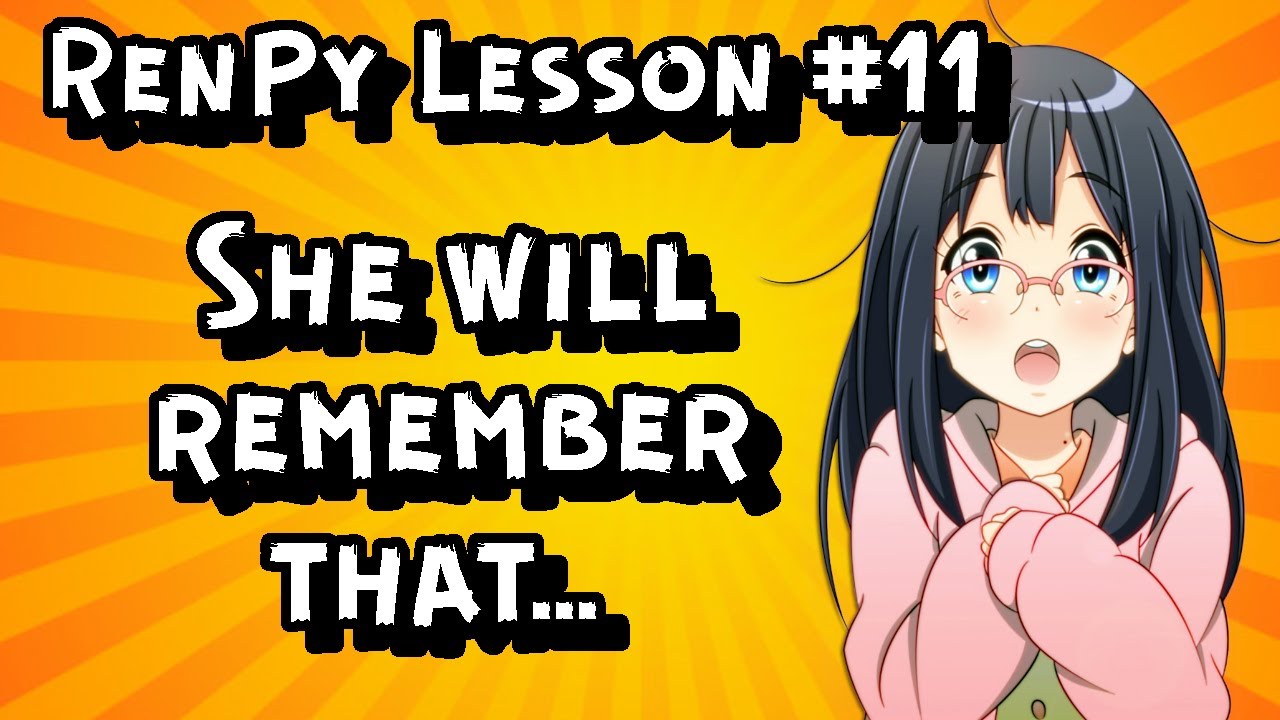 How to make a character remember your choice in Renpy? - RenPy for beginners #11 | Kosmo